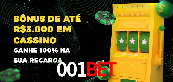 001Bet melhor bônus de depósito