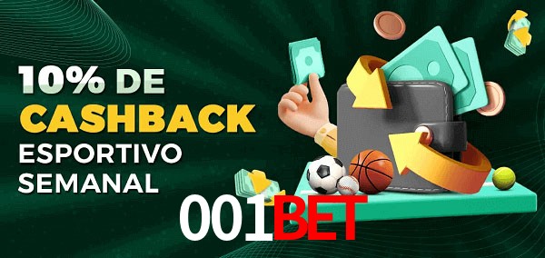 10% de bônus de cashback na 001Bet